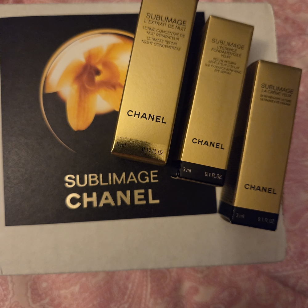 CHANEL Sublimage Skincare Trio in Gold Packaging